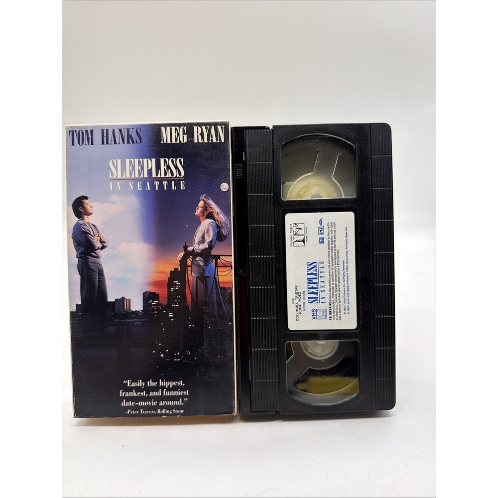 Sleepless In Seattle VHS 1993 Tom Hanks Meg Ryan Columbia TriStar Home Video PG
